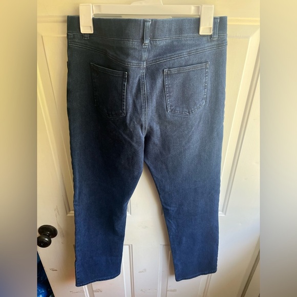 Betabrand Women's‎ Petite Dark Wash Straight Leg Yoga Jeans Size LP - Picture 5 of 5